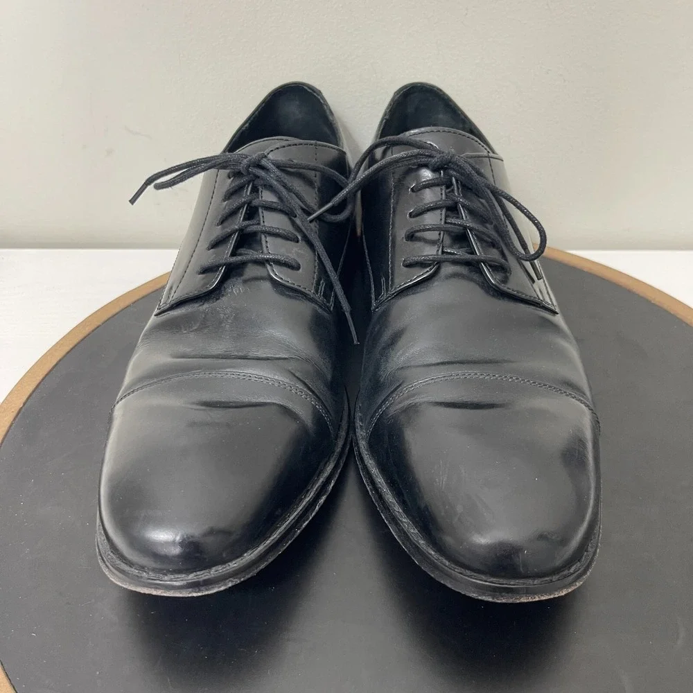 Cole Haan Air Giraldo Men 11 Cap Toe‎ Derby Black Business Casual Professional